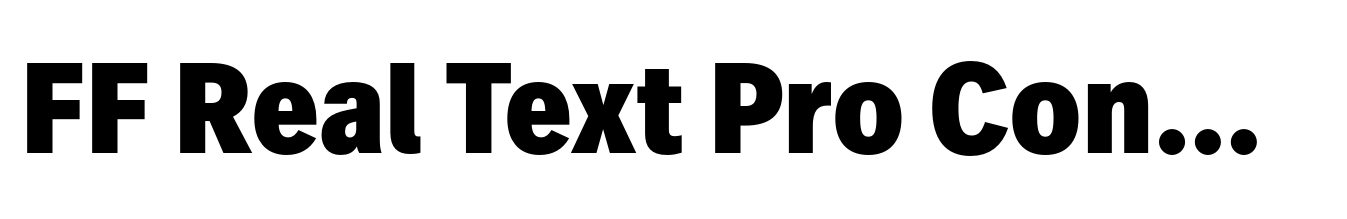 FF Real Text Pro Condensed Black